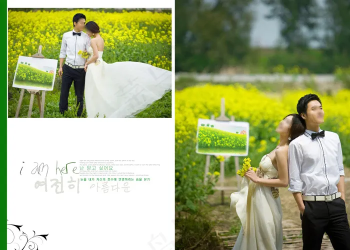 影楼婚纱相册psd高清写真下载(4001X2860(DPI:254))psd模版下载