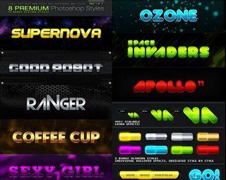 质感的金属字体样式