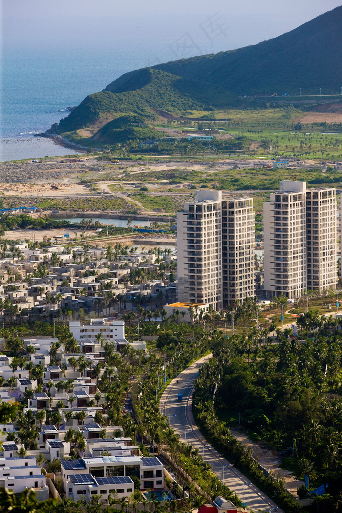 大东海 城市鸟瞰图图片