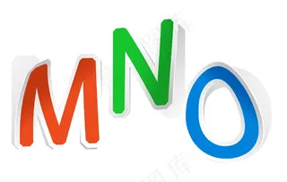 贴纸字母矢量字符集