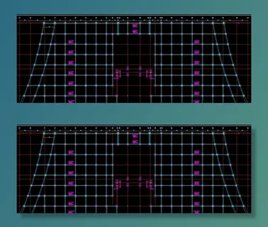 X方向基础梁配筋图