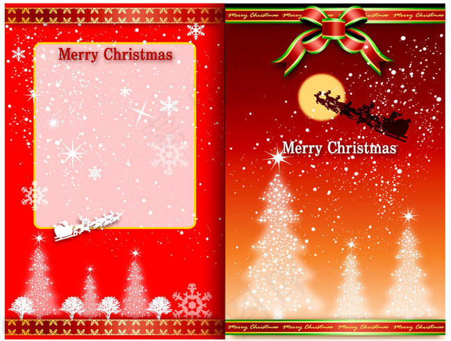 精美圣诞节贺卡矢量素材