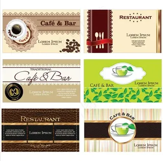 咖啡厅名片卡片 西餐厅名片图片