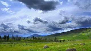 美丽大草原风云涌动延时实拍高清视频素材