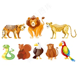 卡通狮子矢量设计