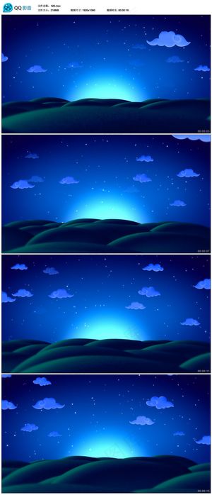 蓝色梦幻星空LED视频素材