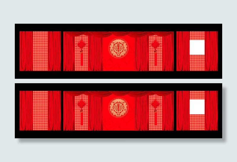 中式婚礼背景