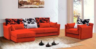 红色沙发