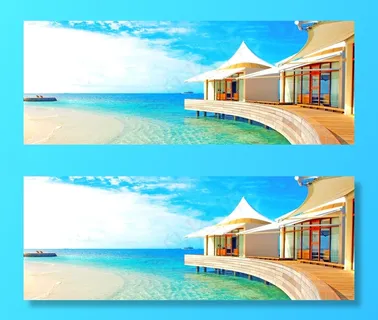 海景房旅游的背景素材