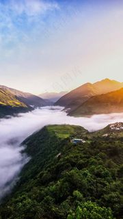 云海的山高清摄影图片