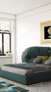 卧室床高清摄影图片 卧室床高清摄影图片