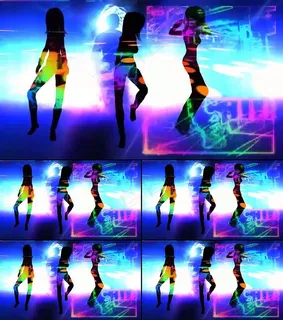 青春夜店嗨歌热舞激光秀LED视频