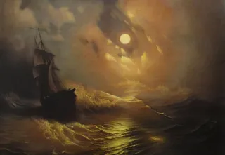 海景油画（非高清）图片