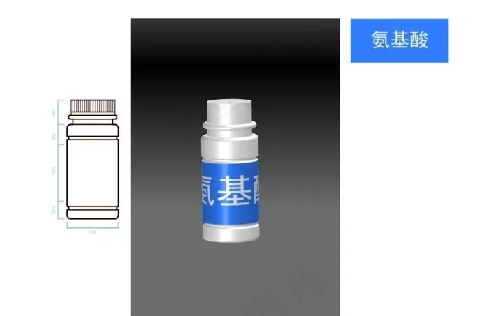 瓶子结构图图片ai矢量模版下载