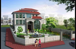 欧式别墅外观效果图图片