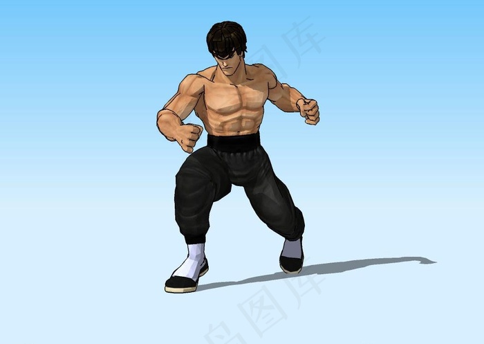 李小龙3D模型