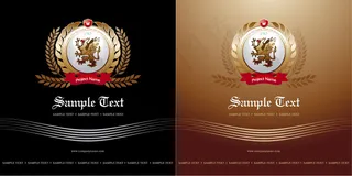 矢量精美麦穗图案底纹设计