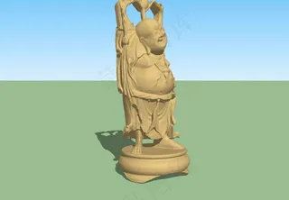 泥塑弥勒佛图片