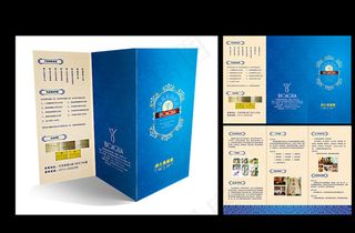 美容美体三折页图片