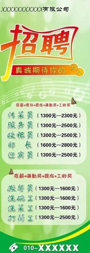 招聘易拉宝 招聘广告 餐饮招聘图片