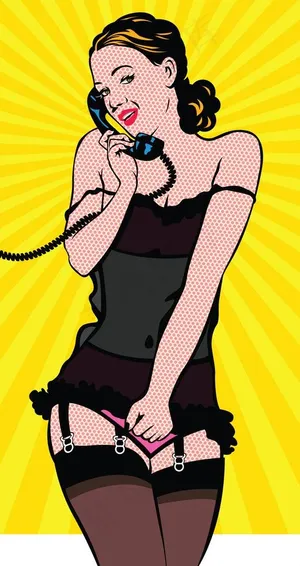 复古时尚美女图片