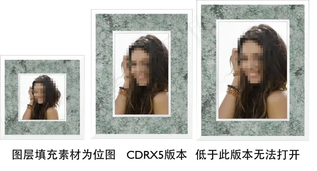 贴纸玻璃相框设计稿cdr矢量模版下载