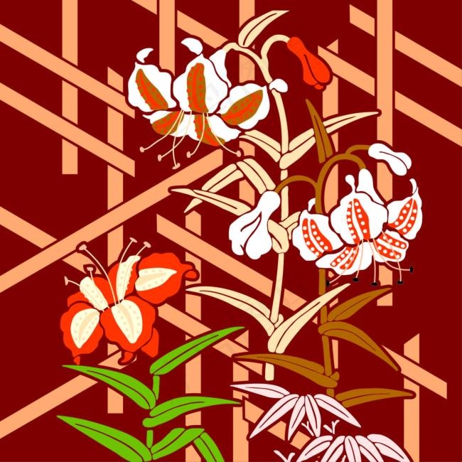 日本风格花纹