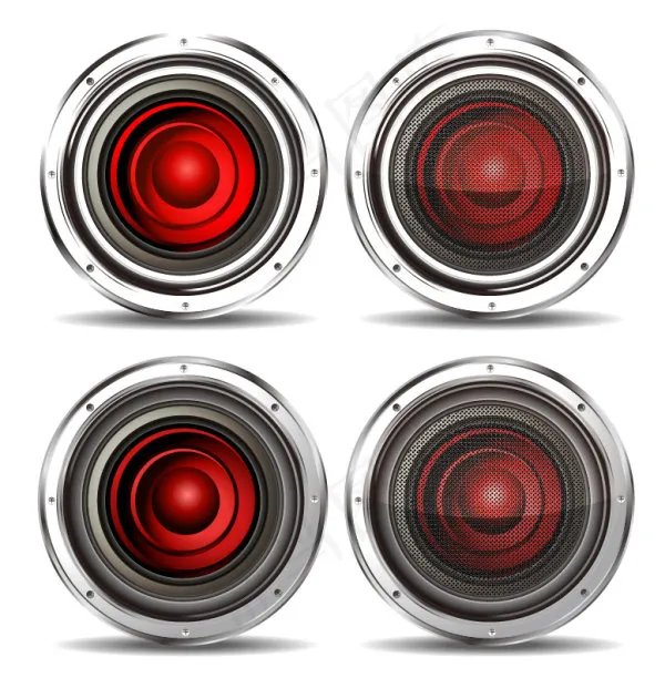 四响喇叭素材ai矢量模版下载