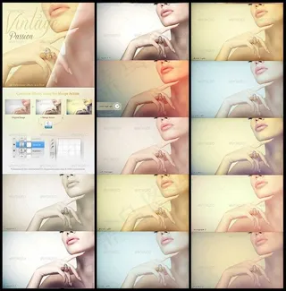 人像美女淡黄柔美效果调色动作