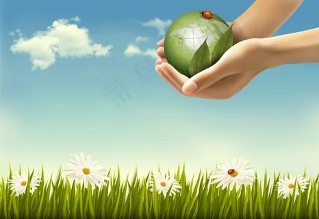 环保背景矢量素材