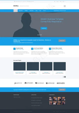 商务咨询公司HTML5模板