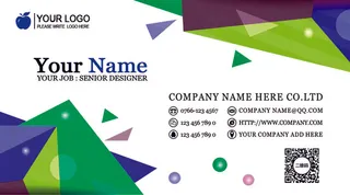 创意立体几何通用名片设计模板