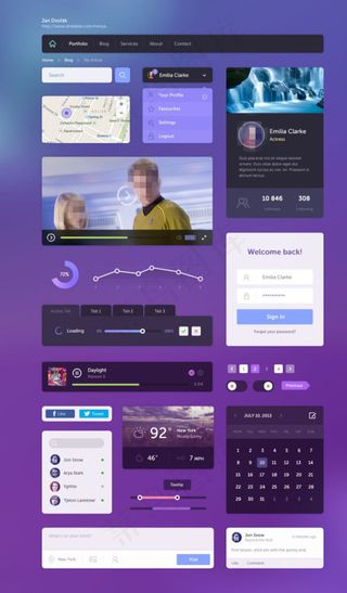 扁平化设计素材图片