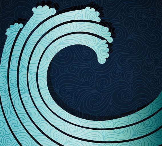 创意抽像画五eps,ai矢量模版下载