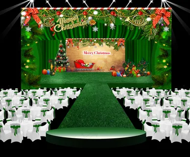 绿色森系圣诞风