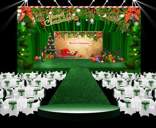 绿色森系圣诞风