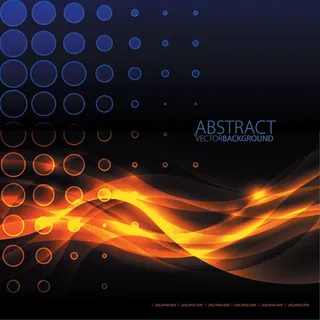 橙色炫光背景矢量素材-5 橙色炫光背景矢量素材-5