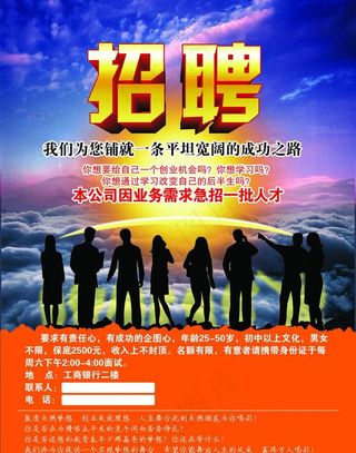 招聘海报图片