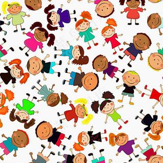 卡通人物底纹图片