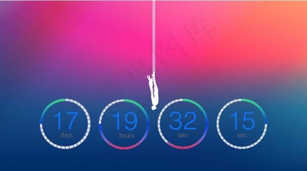 IOS7.1风格的倒数计时器psd模版下载