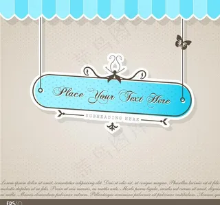 欧式花纹边框蝴蝶图片