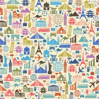 复古旅行元素壁纸