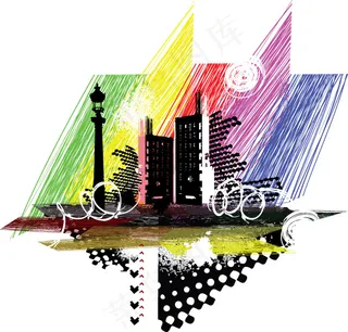 03城市剪影矢量