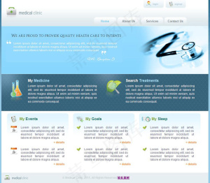 医学企业网页模板
