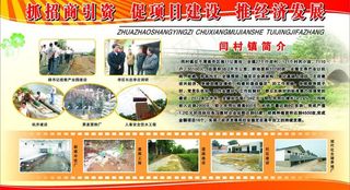 农村招商引资展板图片