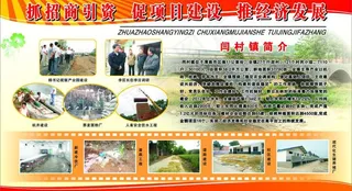 农村招商引资展板图片