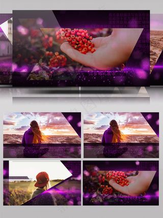 会声会影多边形婚礼相册展示