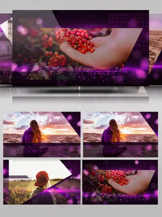 会声会影多边形婚礼相册展示