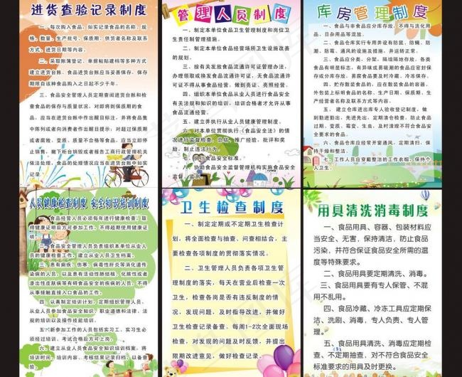 幼儿园制度牌图片cdr矢量模版下载