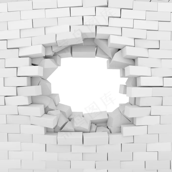 破裂的墙壁